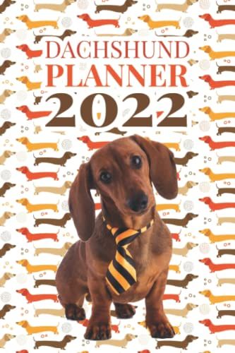 2022 Dachshund Planner: A Dachshund Pattern Design Monthly Weekly And Daily Organizer And Planner, Suitable Present Idea For Dog Owners And Lovers On Any Occasion