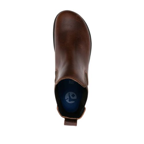 Birkenstock Bottines Highwood En Cuir À Petit Talon - Marron