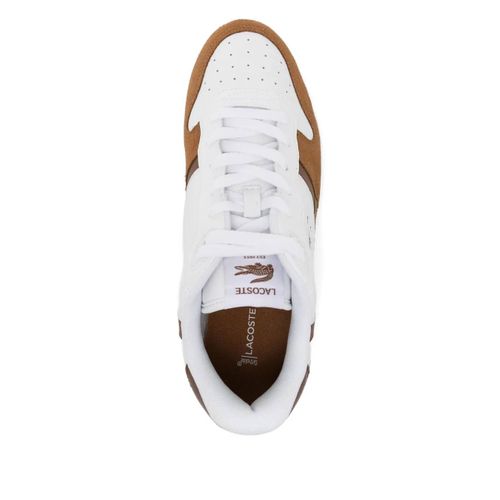 Lacoste Baskets T-Clip En Cuir - Blanc