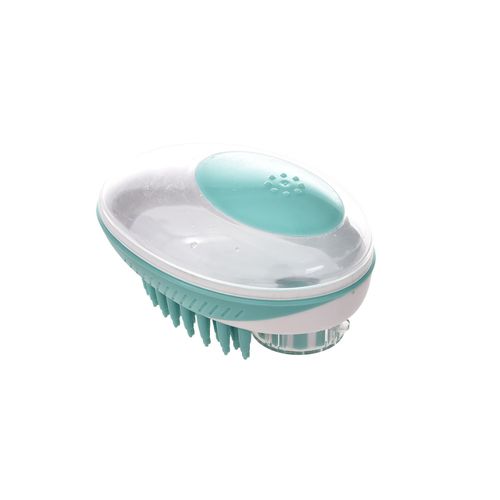 Vert Brosse De Bain Pour Chien,Animaux De Compagnie Brosse De Massage Pour Le Bain, Pour Le Shampooing Et Le Massage Des Chats Et Des Chiens À Poils Courts Longs