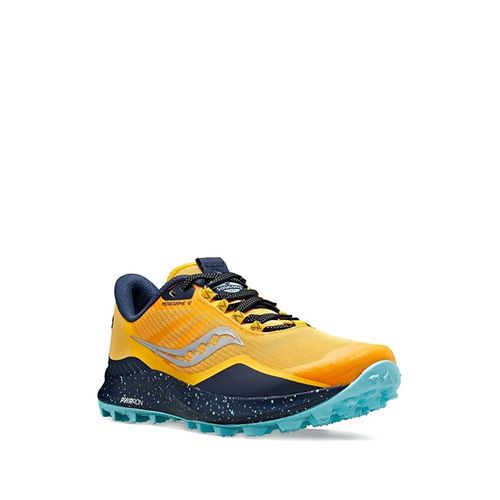 Saucony Baskets Peregrine 12 Yellow/Blue - Jaune