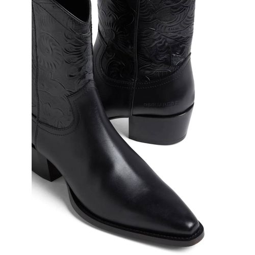 Dsquared2 Bottes En Cuir - Noir