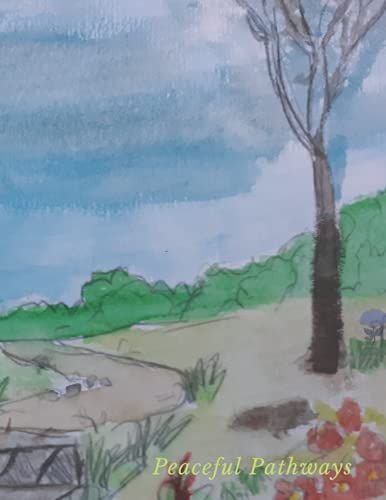 Peaceful Pathway: Tranquil Garden Setting In Watercolor