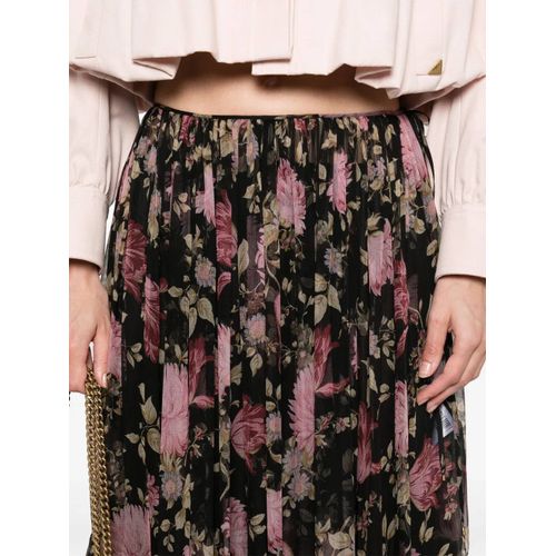 Chloé Jupe À Fleurs Imprimées - Noir