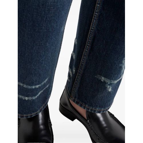 Prada Jean Cinq Poches À Effet Délavé - Bleu