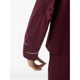 Prada Chemise En Coton À Poches Passepoilées - Rouge