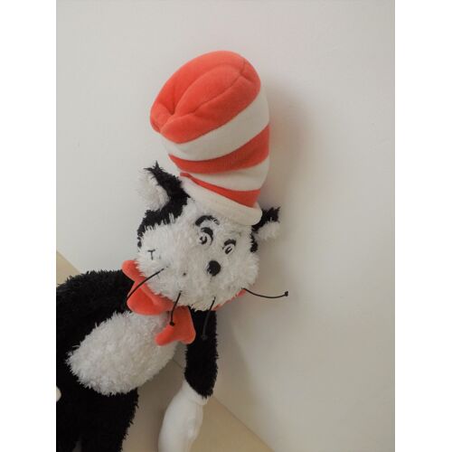 Doudou Peluche Chat Noir Rouge Dr.Seuss