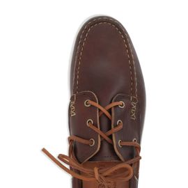 Yuketen Chaussures Bateau En Cuir - Marron