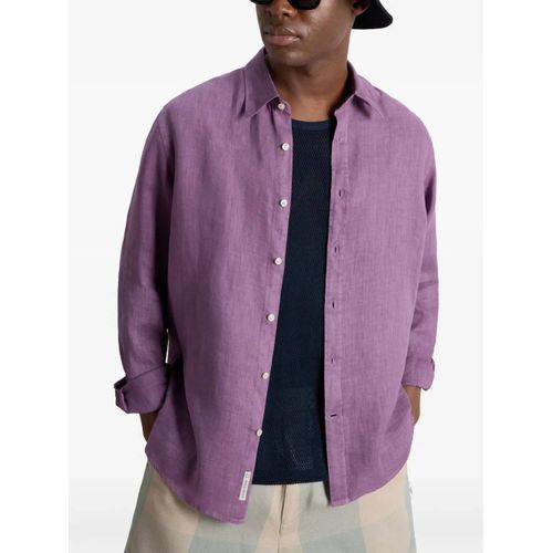 Woolrich Chemise En Lin - Violet