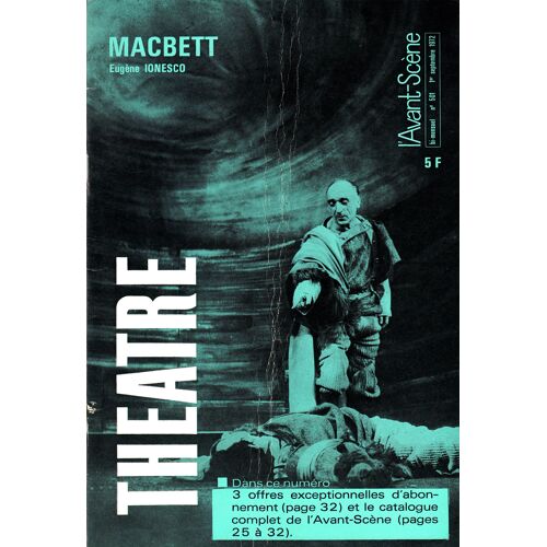 L'avant Scene Théatre 501 Macbett Eugène Ionesco