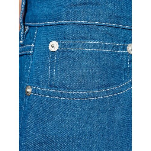 Kenzo Jean À Détails Plissés - Bleu