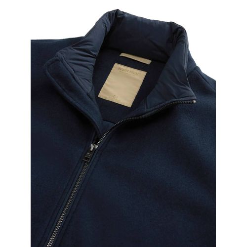 Woolrich Veste Bomber En Maille - Bleu