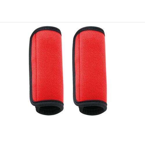 (Rouge) Lot de 2 gants de poignée de bagage brillants et confortables.