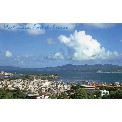 Carte Postale Ancienne - 1970 -Martinique - Fort De France -Vue Generale Prise De La Rocade -Editions Andre Exbrayat