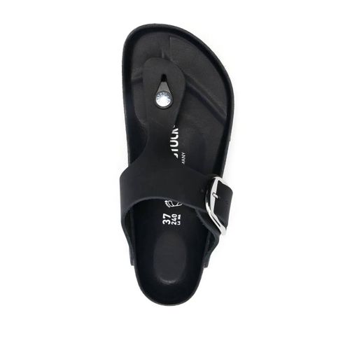 Birkenstock Claquettes Gizeh Big Buckle 35 Mm - Noir