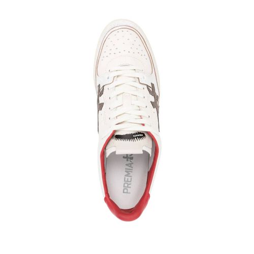 Premiata Baskets Clay En Cuir - Tons Neutres
