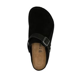 Birkenstock Chaussons En Daim Lutry Premium - Noir