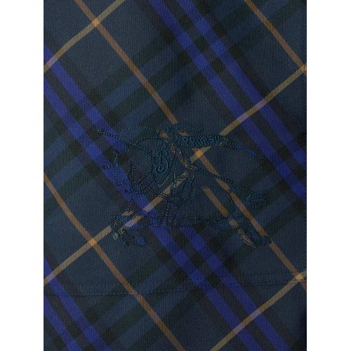 Burberry Cape Packaway À Carreaux - Bleu