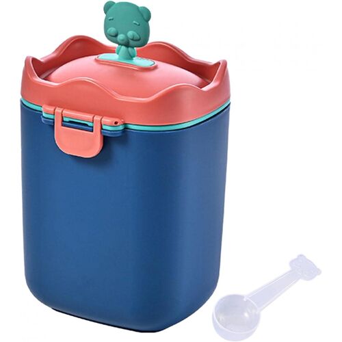 Bleu - Boîtes De Lait En Poudre, Distributeurs Portables De Lait En Poudre, Boîtes De Lait En Poudre, Récipients De Stockage De Lait En Poudre, Récipients De Lait Avec Cuillères D'alimentation Pour No