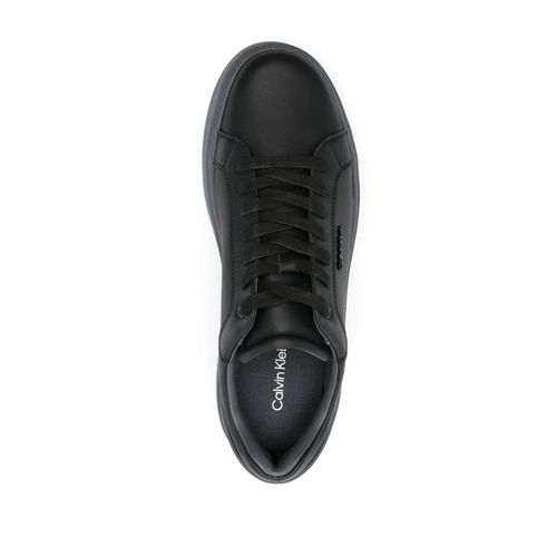 Calvin Klein Baskets En Cuir À Plaque Logo - Noir - 44-45
