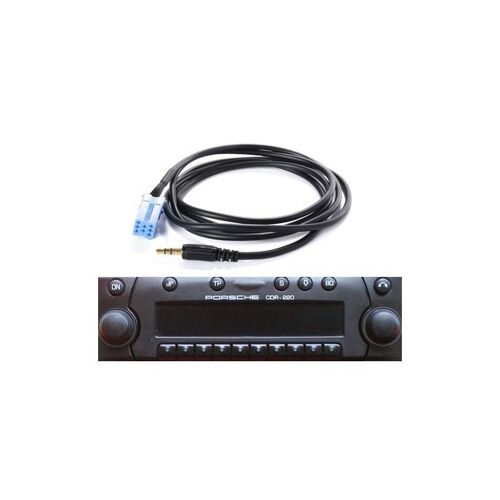 Cable aux jack adaptateur mp3 autoradio jack becker cdr+22 cdr+32 porsche - skyexpert