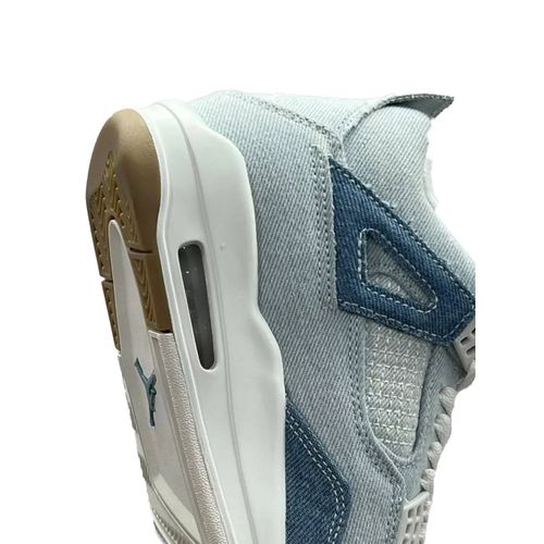 Jordan Kids Baskets Air Jordan 4 Denim Worn Blue - Bleu