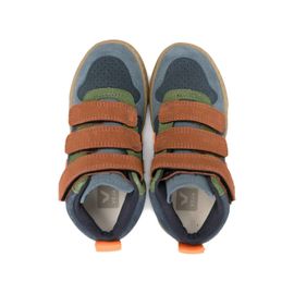 Veja Kids Baskets En Daim À Attache Scratch - Bleu