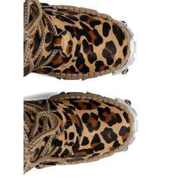 New Rock Bottines À Imprimé Léopard 100 Mm - Marron