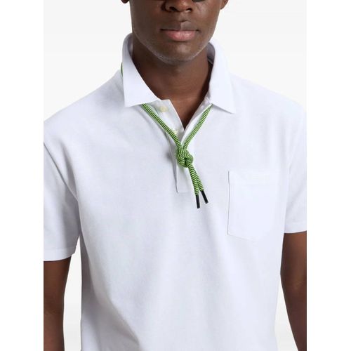 Woolrich Polo À Plaque Logo - Blanc