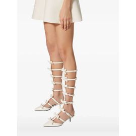 Valentino Garavani Escarpins À Détail De N?ud 55 Mm - Blanc