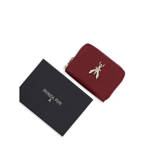 Patrizia Pepe portefeuille médium en cuir - Rouge