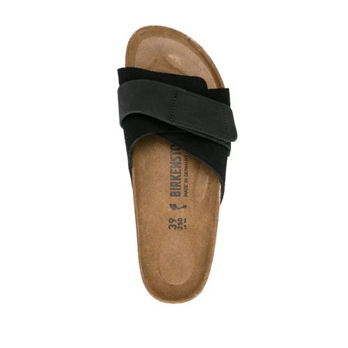 Birkenstock Claquettes Oita En Daim - Noir