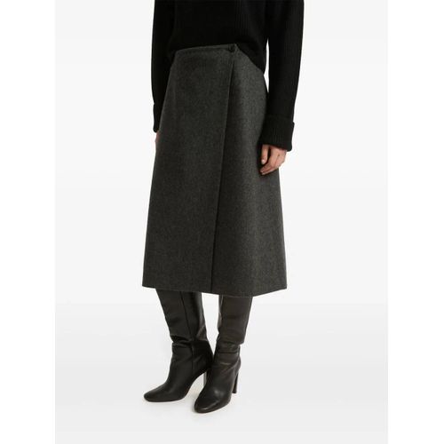 Yves Salomon Jupe Trapèze - Gris