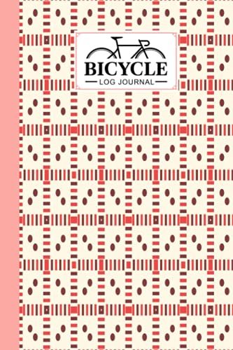 Bicycle Log Journal: Striped Cover Cycling Journal And Training Notebook, Log Rides And Routes And Trails | 120 Pages, Size 6" X 9" | By Alexandra Arnold