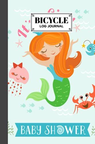 Bicycle Log Journal: Cycling Logbook Mermaid Cover, Bike Riding, Bicycle Lovers, Log Book To Keep Track Of Daily Biking Training | 120 Pages, Size 6" X 9" | By Ella Schweizer
