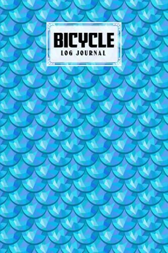 Bicycle Log Journal: Premium Mermaid Glitter Scales Cover Bicycle Log Journal, Training Notebook For Cyclists & Cycling Enthusiasts, 120 Pages, Size 6" X 9" | By Florian Springer