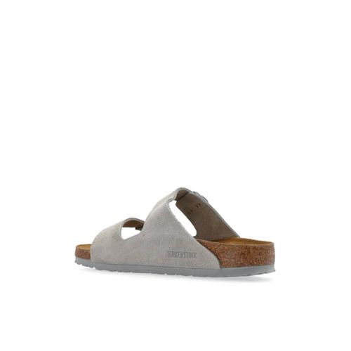 Birkenstock Sandales Arizona En Daim - Gris