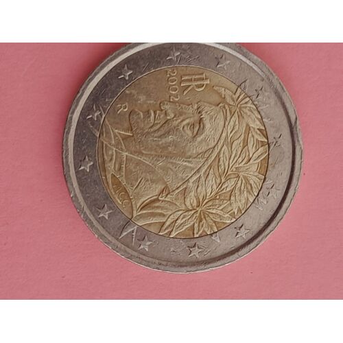 Pièce Rare De 2 Euros Italie 2002 Fautée Pour Collectionneurs