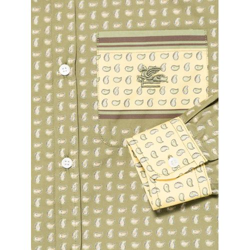 Etro Kids Chemise À Motif Cachemire - Vert