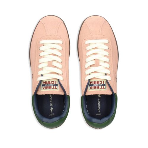 Lacoste Baskets Baseshot En Daim - Rose