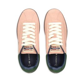 Lacoste Baskets Baseshot En Daim - Rose