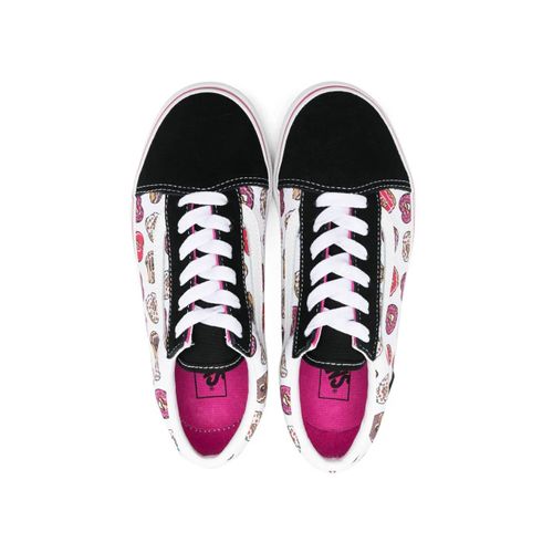 Vans Kids Baskets Love Vans Old Skool Imprimées - Blanc