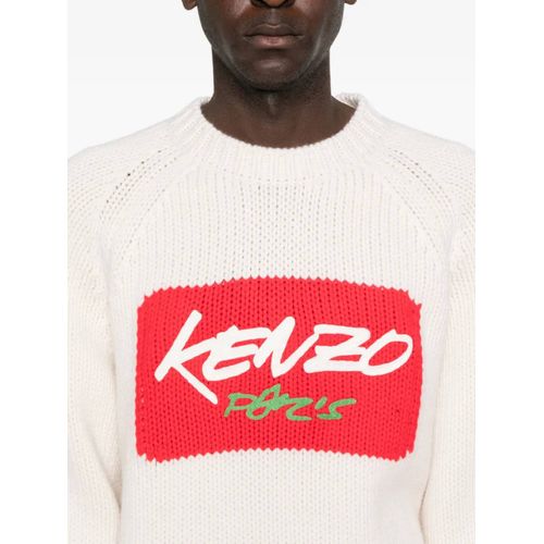 Kenzo Pull À Logo Imprimé - Tons Neutres