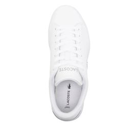 Lacoste Baskets Carnaby En Cuir - Blanc