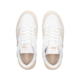 Lacoste Baskets T-Clip À Empiècements - Blanc