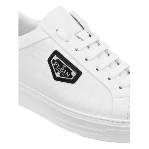 Philipp Plein Baskets En Cuir - Blanc