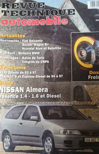 Revue Technique Automobile N°607 06/1998 Nissan Almera 1.4 1.6 Essence Et Diesel