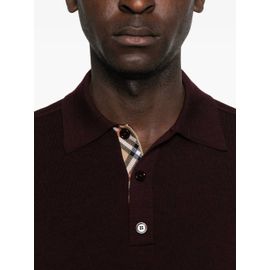 Burberry Polo Boutonné À Poche Poitrine - Rouge