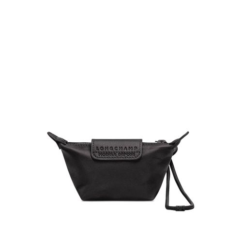 Longchamp pochette en cuir embossée - Noir