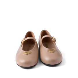Prada Ballerines En Cuir - Rose